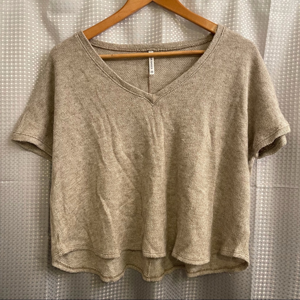 Lulus Basic Cropped V-Neck Sweater